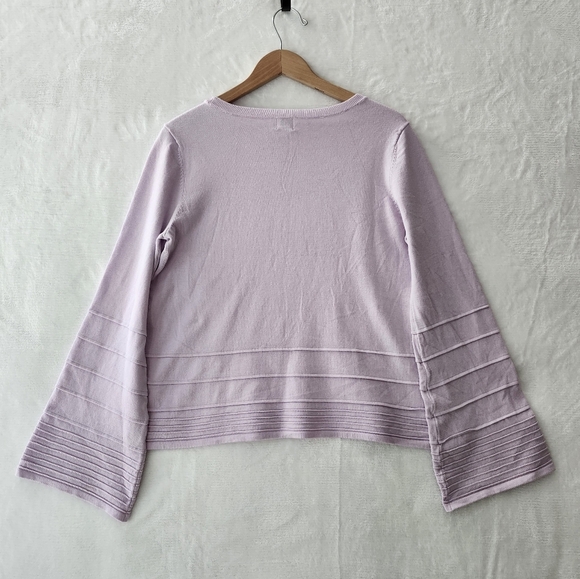 🪻BOGO🪻 Women's A New Day Lavender Purple Bell Sleeve Sweater Size‎ M - Picture 5 of 8